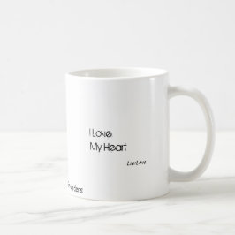 Ik hou van mijn hart, ik dank mijn adem koffiemok