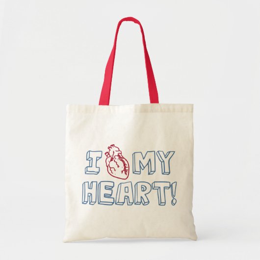 Ik hou van mijn hart tote bag (Voorkant)