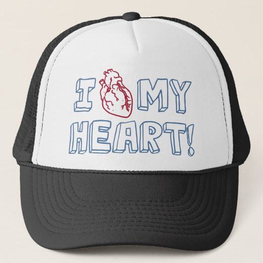 Ik hou van mijn hart trucker pet (Voorkant)