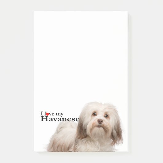 Ik hou van mijn Havanese Post-it Notes (Voorkant)