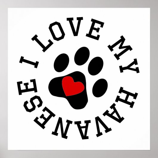 Ik hou van mijn Havanese Poster (Voorkant)