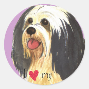 Ik hou van mijn Havanese Ronde Sticker