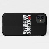 Ik hou van mijn heet autistisch Vriendin GF autism Case-Mate iPhone Case (Achterkant (horizontaal))