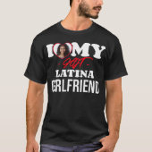 Ik hou van mijn HEET Latina Vriendin I Custom Foto T-shirt (Voorkant)