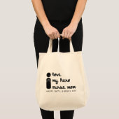 ik hou van mijn held verpleegster moeder verpleegd tote bag (Voorkant (product))