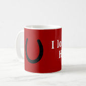 Ik hou van mijn Hequ paard Koffiemok (Voorkant links)