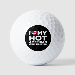 Ik hou van mijn hete Amerikaanse vriendin Golfballen
