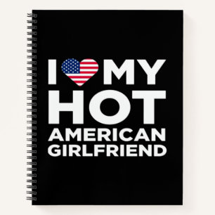 Ik hou van mijn hete Amerikaanse vriendin Notitieboek