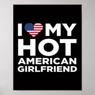 Ik hou van mijn hete Amerikaanse vriendin Poster