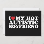 Ik hou van mijn hete autistische vriendje BF autis Kaart (Voorkant)