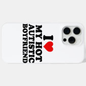 Ik hou van mijn hete autistische vriendje Case-Mate iPhone case (Achterkant (horizontaal))