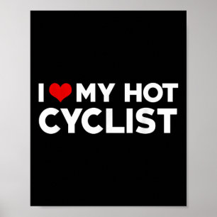 Ik hou van mijn hete badmintonspeler man vrouw Boy Poster