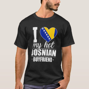 Ik hou van mijn hete bosnische vriendje bosnië her t-shirt
