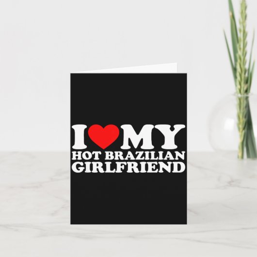 Ik hou van mijn hete Braziliaanse vriendin Kaart (Voorkant)