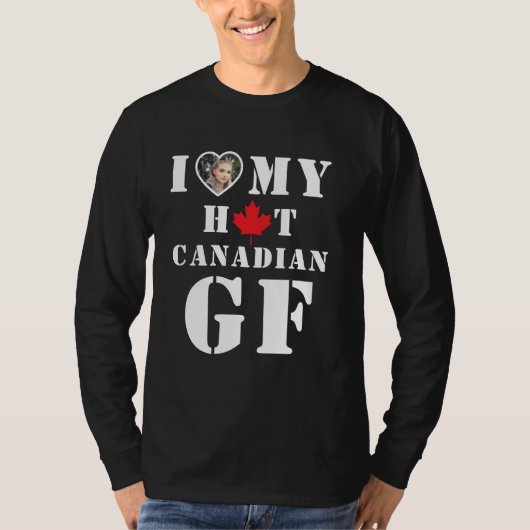 Ik hou van mijn hete Canadese Vriendin T-shirt (Voorkant)