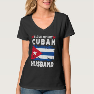 Ik hou van mijn hete Cubaanse echtgenoot echtgenot T-shirt