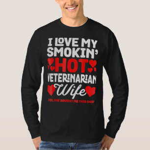 Ik hou van mijn hete dierenarts vrouw grappig Jubi T-shirt