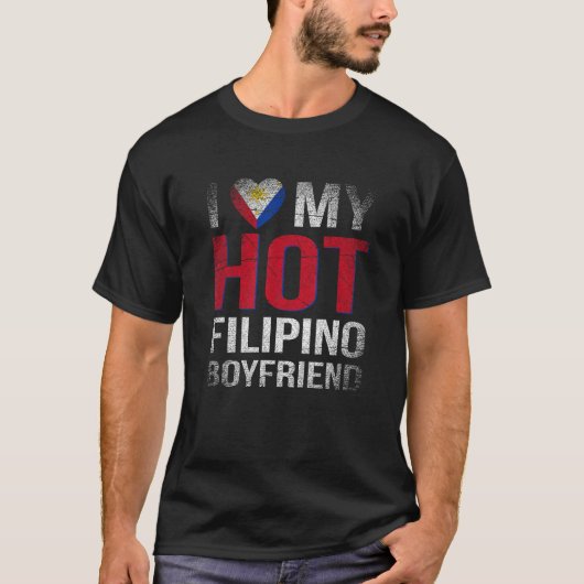 Ik hou van mijn hete Filippijnse vriendje Filippij T-shirt (Voorkant)