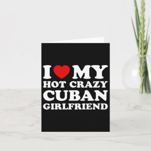 Ik hou van mijn hete gekke Cubyn-vriendin Valentij Kaart