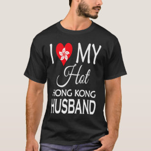 Ik hou van mijn hete Hongkongse man Hongkongse vl T-shirt