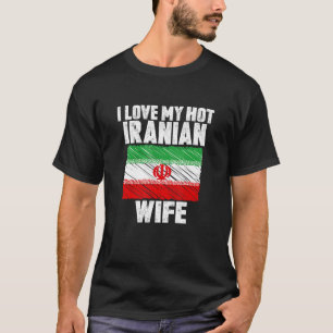 Ik hou van mijn hete Iraanse vrouw-Jubileum bruilo T-shirt