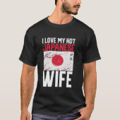Ik hou van mijn hete Japanse Vrouw Japans Lange Mo T-shirt (Voorkant)
