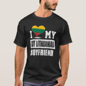 Ik hou van mijn hete Litouwse vriendje Litouwen T-shirt (Voorkant)
