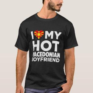 Ik hou van mijn hete Macedonische vriendje Macedon T-shirt