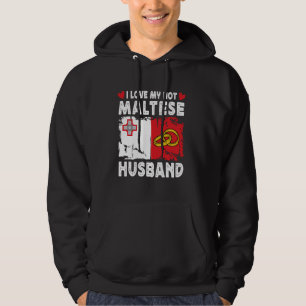 Ik hou van mijn hete Maltese echtgenoot echtgenote Hoodie