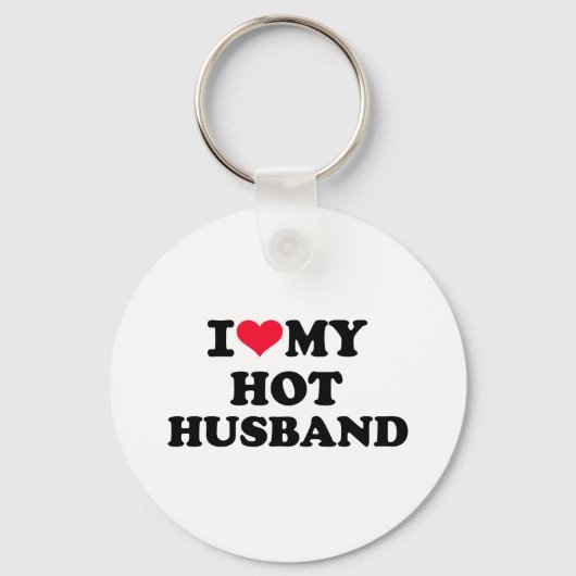 Ik hou van mijn hete man sleutelhanger (Voorkant)