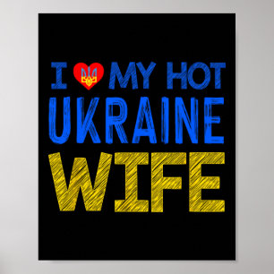 Ik hou van mijn hete Oekraïense vrouw Poster