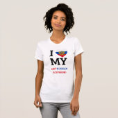 Ik hou van mijn hete Russische vriend T-shirt (Voorkant volledig)