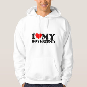 Ik hou van mijn hete vriend Ik hart mijn hete vrie Hoodie