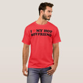 Ik hou van mijn hete vriend t-shirt (Voorkant volledig)