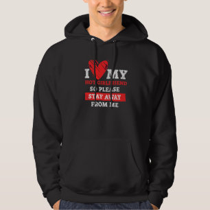 Ik hou van mijn hete vriendin Gf Ik hou van mijn Hoodie