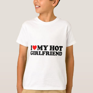 Ik hou van mijn hete Vriendin hart mijn ik hou van T-shirt