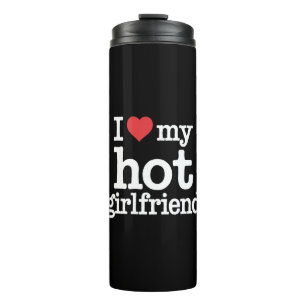 Ik hou van mijn hete vriendin Valentijnsdag Gf Cad Thermosbeker