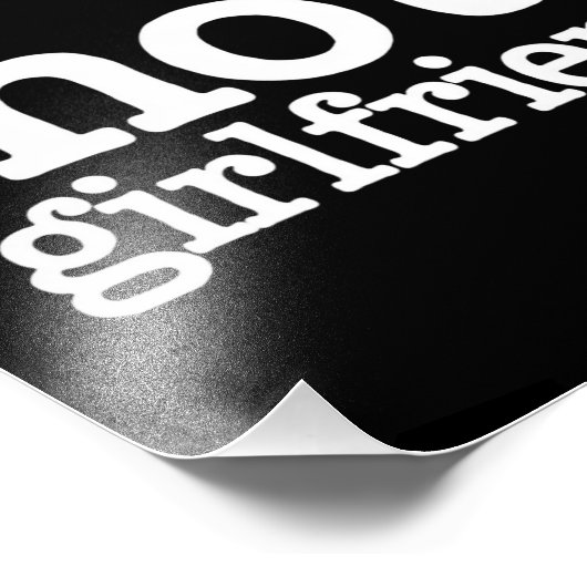 Ik hou van mijn hete Vriendin Valentijnsdag GF Gif Foto Afdruk (Hoek)