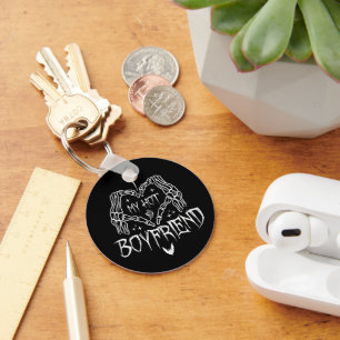 Ik hou van mijn hete vriendje Halloween Skeleton F Sleutelhanger