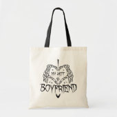 Ik hou van mijn hete vriendje Halloween Skeleton F Tote Bag (Voorkant)