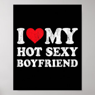 Ik hou van mijn hete y vriendje Funny Vriendin Val Poster