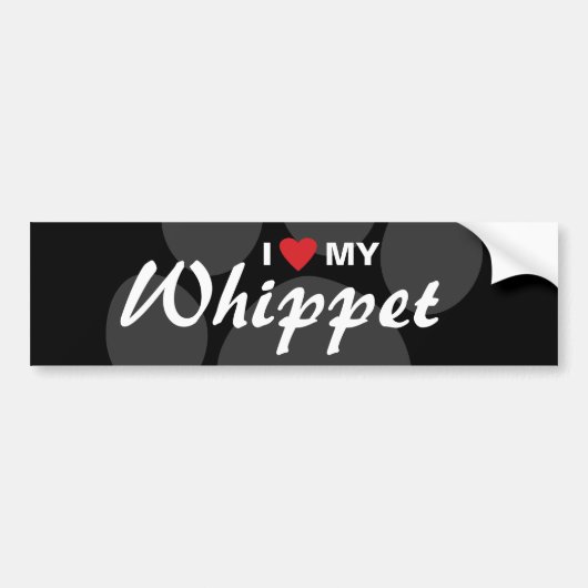 Ik hou van mijn hippet bumpersticker (Voorkant)