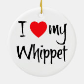 Ik hou van mijn hippet keramisch ornament (Achterkant)
