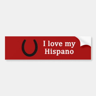 Ik hou van mijn Hispano paard Bumpersticker