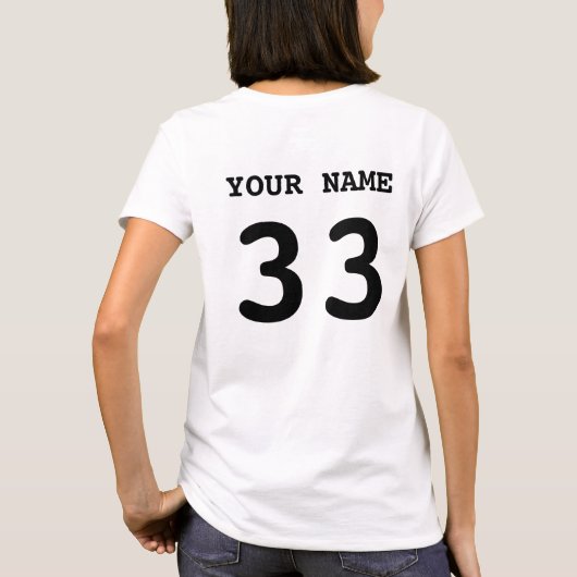 Ik hou van mijn Hockey Goalie T-Shirt, achterste a T-shirt (Achterkant)