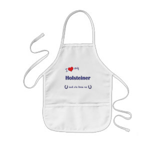 Ik hou van mijn Holsteiner (Vrouw Paard) Kinder Schort