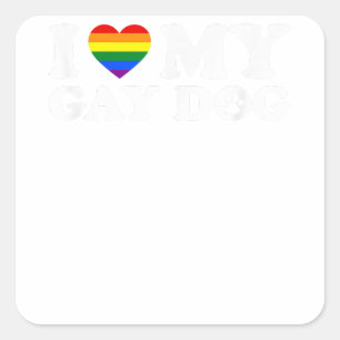 Ik hou van mijn homepage vierkante sticker