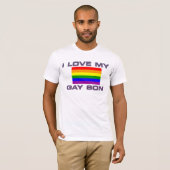 Ik hou van mijn homepage zoon - T Shirt (Voorkant volledig)