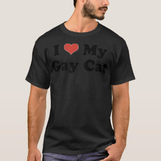 Ik hou van mijn homepatkat hart Funny LGBT Pet Pri T-shirt