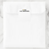 Ik hou van mijn homo broer kopie vierkante sticker (Tas)